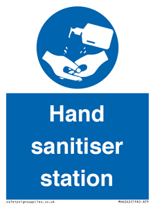 Hand sanitiser station